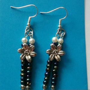 Handmade flower earrings